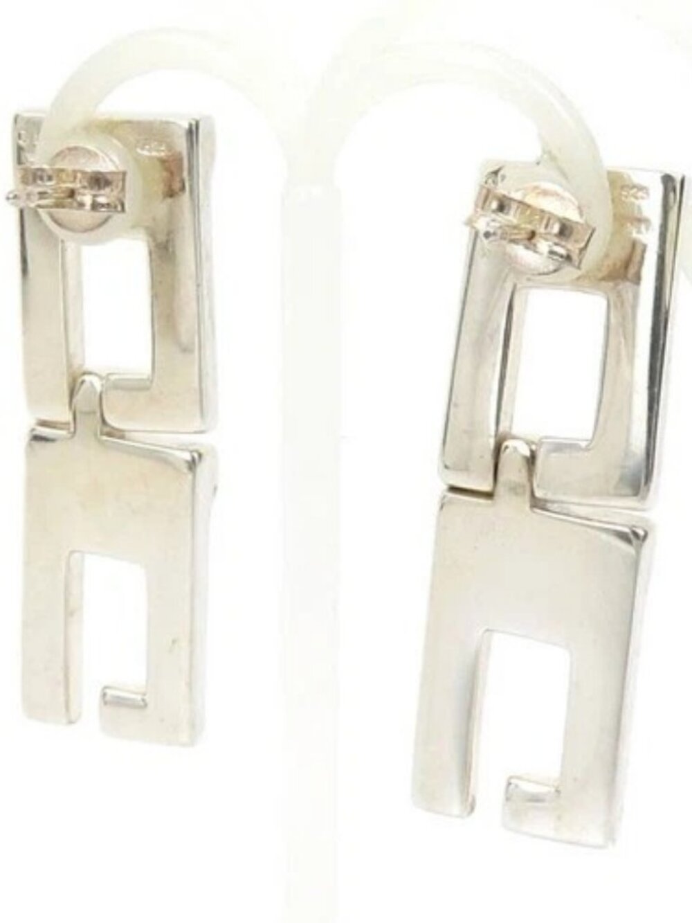 Auth GUCCI Pierce Earrings Silver 925 - r10895a